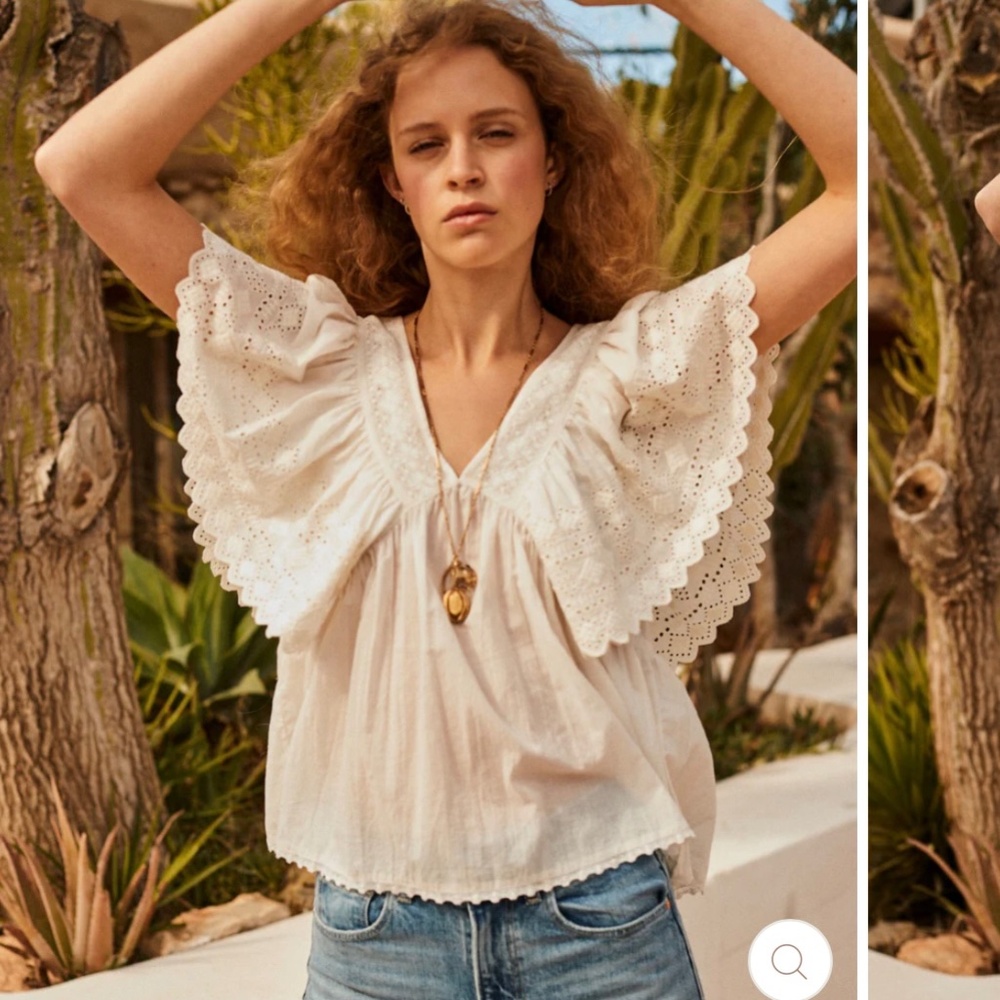 Faune camelia vintage blouse